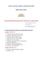 Nâng cao phát triển và bồi dưỡng học sinh giỏi môn Toán lớp 6